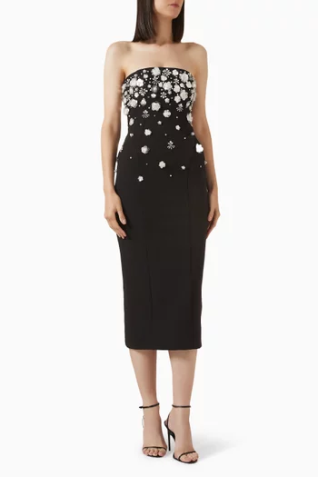 فستان أنايس مزين بتطريزات