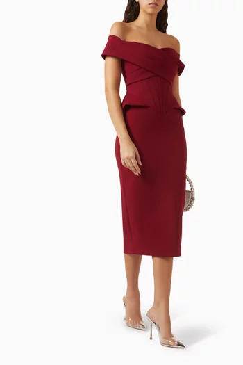 فستان بيثاني بتصميم على شكل جرس