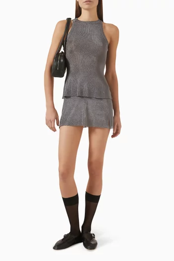 تنورة جويلز قصيرة منسوجة