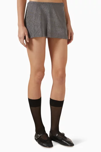 تنورة جويلز قصيرة منسوجة