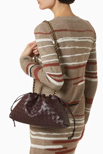 حقيبة دستباج نوت جلد عجل مجدول