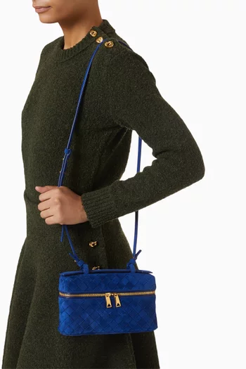 Bang Bang Vanity Case in Intrecciato Suede