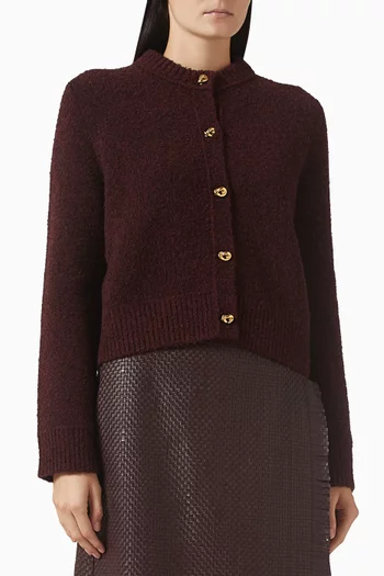 كارديغان صوف وبوكليه