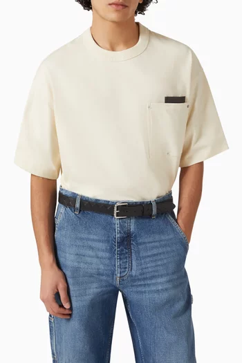 Belt in Intrecciato Leather