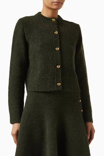 كارديغان صوف وبوكليه