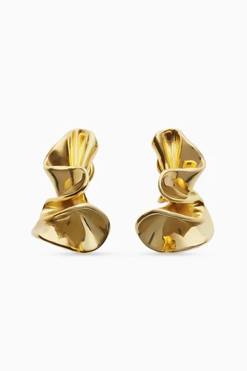 Small Anemone Earrings in 18kt Gold-plated Sterling Silver