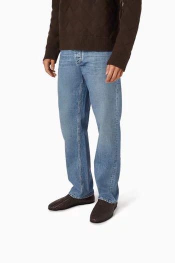 Sunday Slippers in Intrecciato Leather