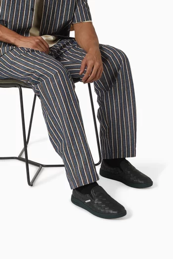 Sawyer Sneakers in Intrecciato Leather