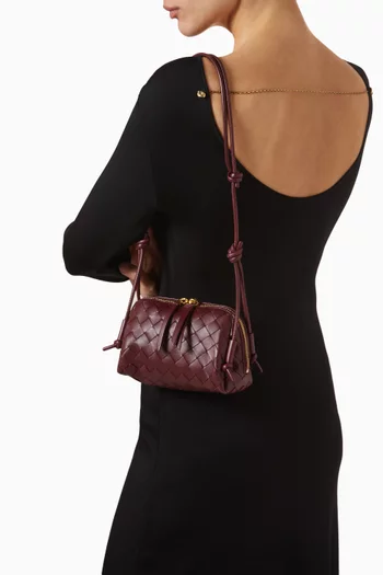 حقيبة كونسرت جلد مجدول