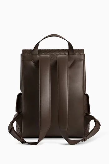 Back To School Backpack in Intrecciato Leather