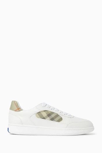 Check Terrace Sneakers in Leather