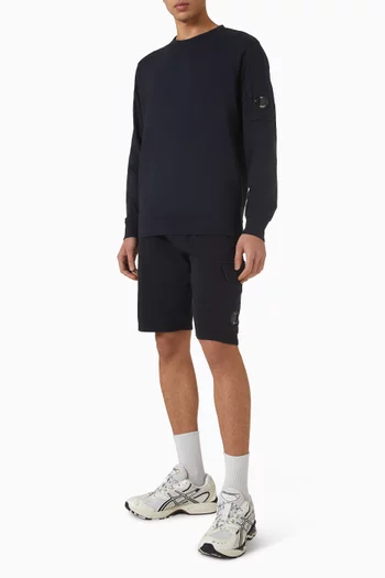 سويت شيرت بفتحة رقبة مستديرة صوف خفيف