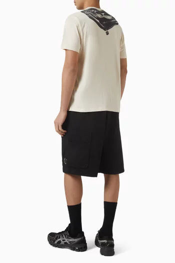 تي شيرت مزين بنظارة قطن 30/1