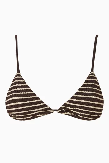 Koa Triangle Bikini Top