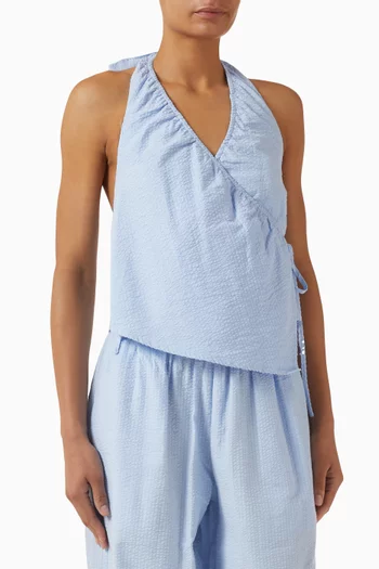 بلوزة لولا بحمالة حول الرقبة