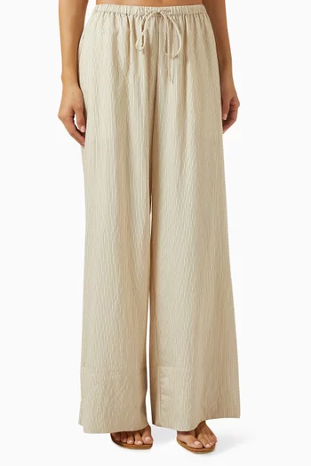 Aries Wide-leg Pants in Viscose-blend
