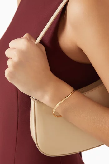 Wave Bangle in 18kt Gold-plated Sterling Silver
