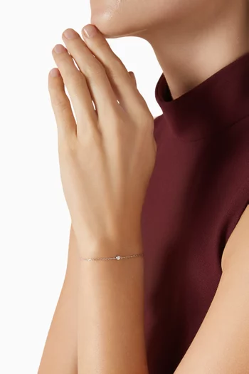 سوار اسينشال بحلية مرصعة بالكريستال فضة إسترلينية