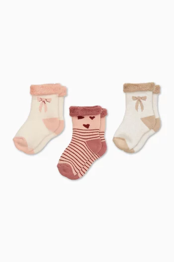 Printed Socks, Pack of 3
