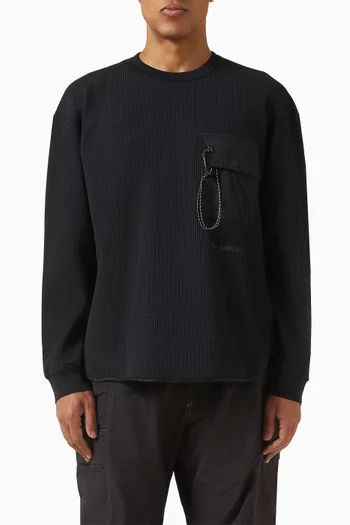 78 PE T-shirt in Waffle-knit