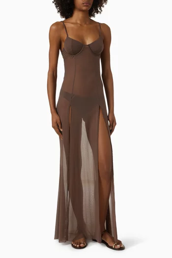 Tate Maxi Dress in Mesh