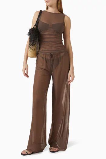 Claudia Sheer Tank Top in Mesh