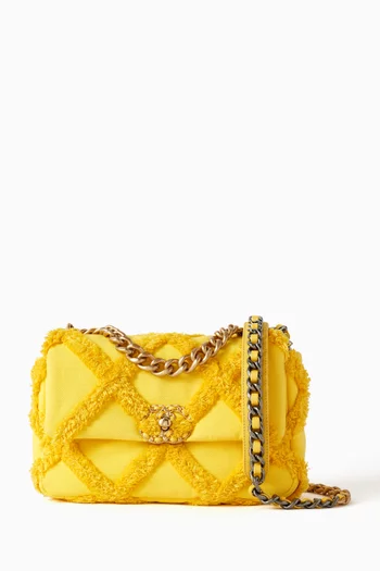 حقيبة 19 بغطاء قلاب متوسطة قنب