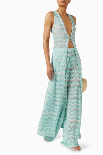 روب ماري للارتداء فوق ملابس السباحة قماش منسوج