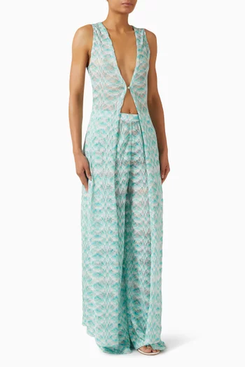 روب ماري للارتداء فوق ملابس السباحة قماش منسوج