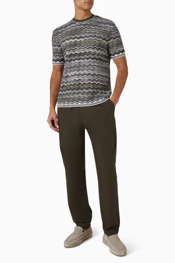 Chevron Pattern T-shirt in Cotton