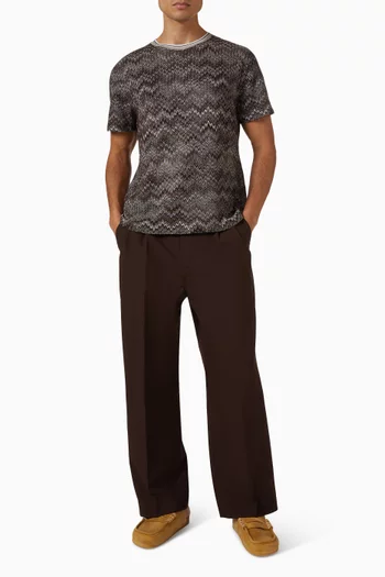 Dégradé Snake Pattern T-shirt in Cotton-blend