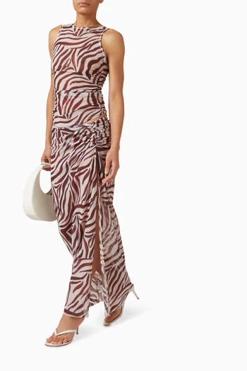 Claudia Maxi Skirt in Mesh