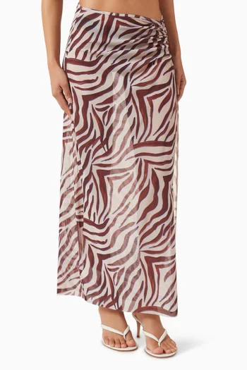 Claudia Maxi Skirt in Mesh