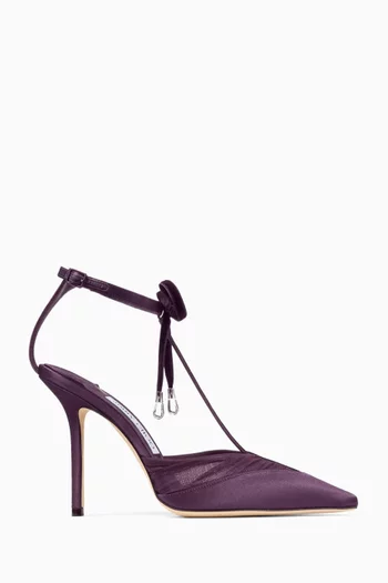 Afia 100 Pumps in Tulle & Satin