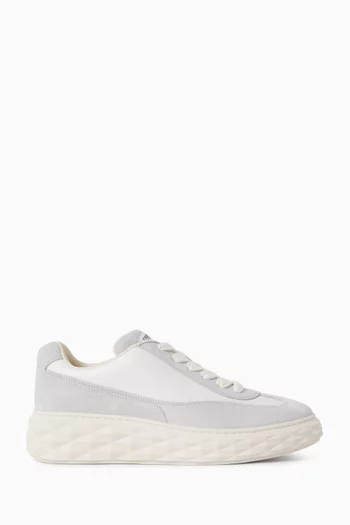 Diamond Maxi Retro Sneakers in Leather & Suede