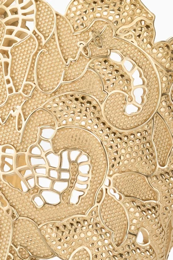سوار بتصميم دانتيل مفرغ نحاس بلون ذهبي