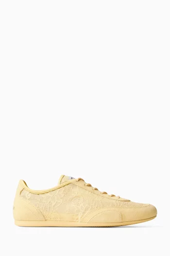 Sunny F Sneakers in Lace & Suede