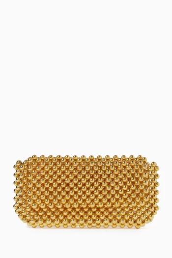 Clover Bead-embellished Clutch