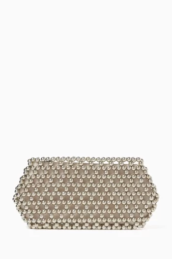 Lizzie Bead-embellished Clutch