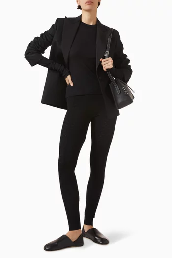 بلوزة بفتحة رقبة مستديرة مايكرو مودال