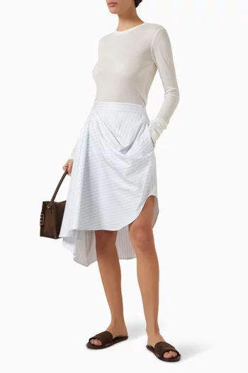 بلوزة بفتحة رقبة مستديرة مايكرو مودال