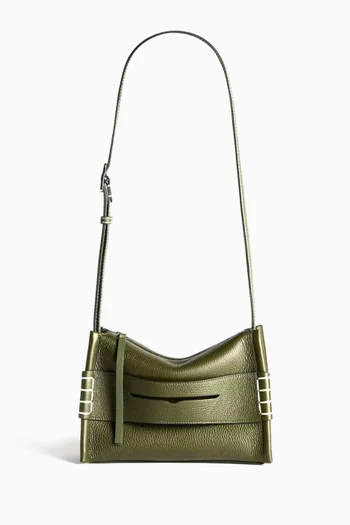 حقيبة مسنجر لوفر صغيرة جلد غزال