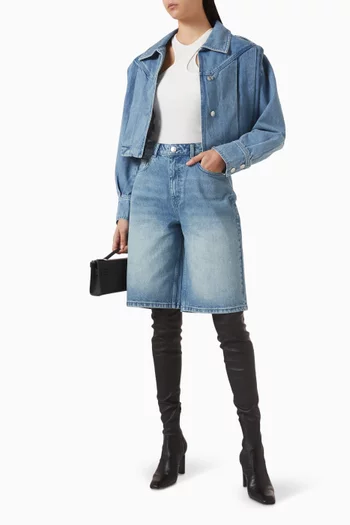 Cropped Jacket in Denim