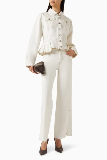 Wide-leg Jeans in Denim