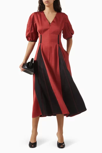 فستان سيام فيسكوز وكتان