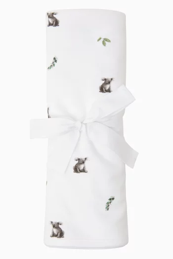 بطانية للأطفال الرضع بنقشة كوالا قطن وبامبو