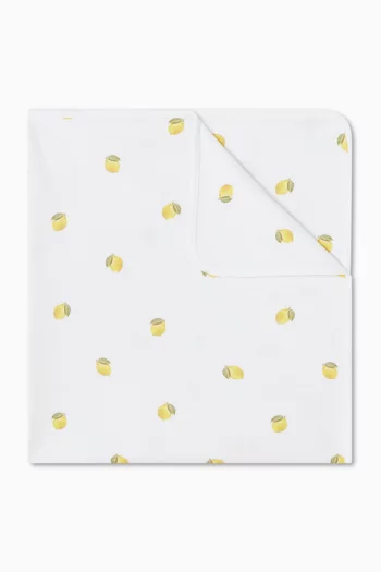 Lemon Baby Blanket in Bamboo & Cotton