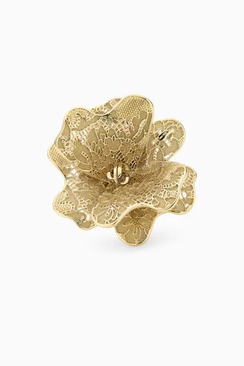Maxi Corsage Ring in Gold-tone Brass