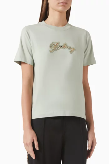 Frankie Embroidered T-shirt in Cotton
