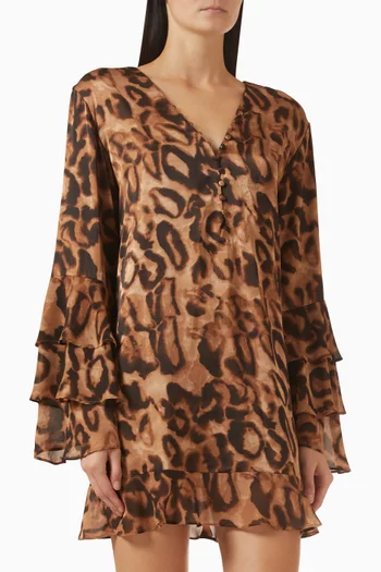 Zali Mini Dress in Georgette